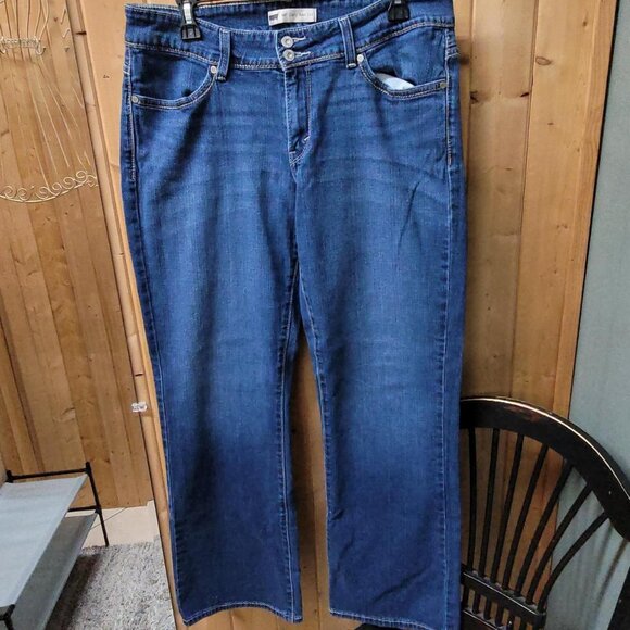 Levi's 511 Blue Denim Jeans - Size 14, Straight Leg, Mid Rise, Button Fly - Picture 1 of 3